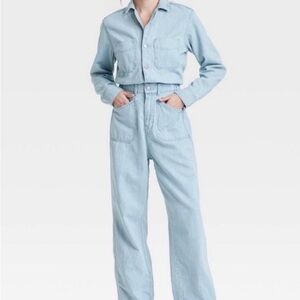 Universal Thread Light Blue Denim Jumpsuit